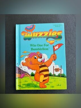 2/$25 Vintage Wuzzle Win One For Bumblelion Hard Cover Book Vintage 1984